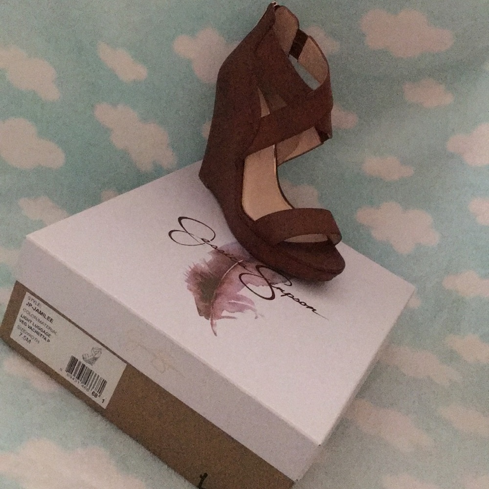 Jessica Simpson Jamilee Crisscross Platform Wedges